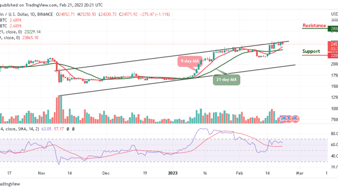 Bitcoin Price Prediction for Today, February 21: BTC/USD Fails to Hold Above $25,000 Level