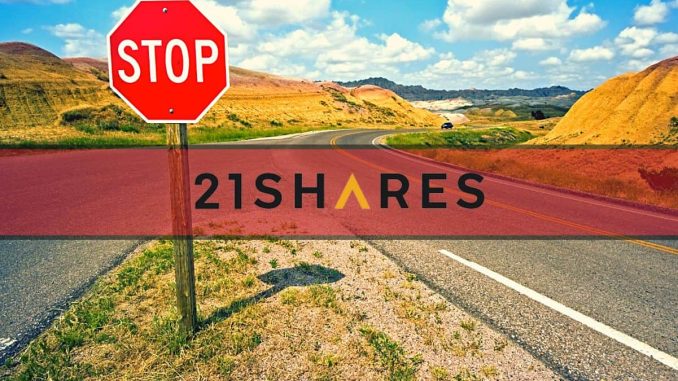 21Shares Halts Several Crypto Products Citing Decreased Interest (Report)