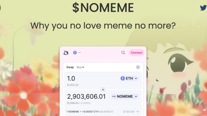 Pepe Slips But $NOMEME Pumps 700% After Elon Musk Milady NFT Tweet