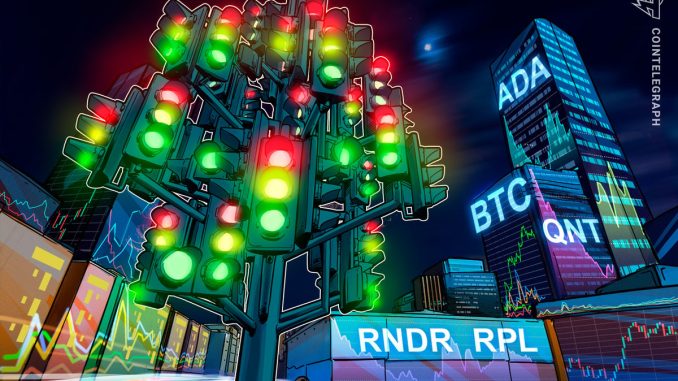 Bitcoin price chart flashes a bullish sign that could lead to breakouts in ADA, QNT, RNDR and RPL