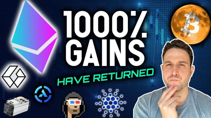 1000% ALTCOIN GAINS RETURN! Has the crypto market bottomed?