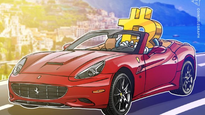 Ferrari’s Bitcoin acceptance is major market win, says CoinFlip CEO