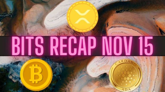 Important Ripple vs. SEC Update, Bitcoin (BTC) Price Prediction, Outrageous Cardano (ADA) Forecast: Bits Recap Nov 15