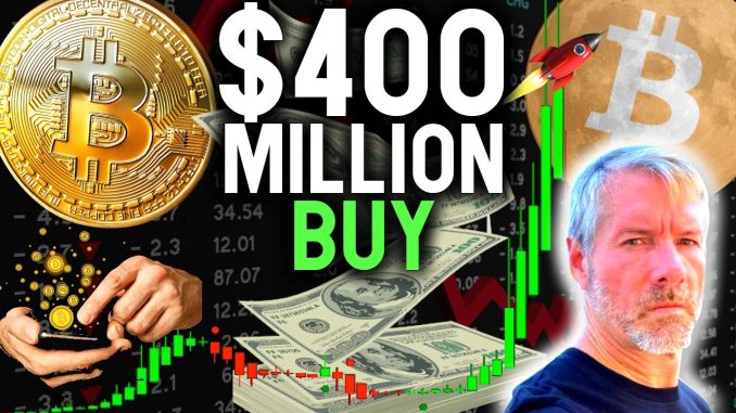 SHOCKING $400M BITCOIN BUY FROM NASDAQ COMPANY! + Altcoin News